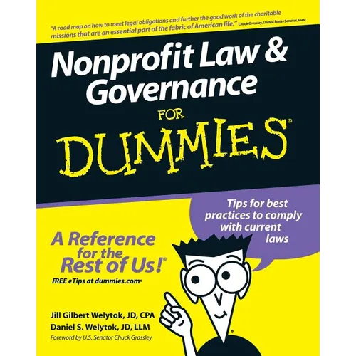 Nonprofit Law and Governance for Dummies