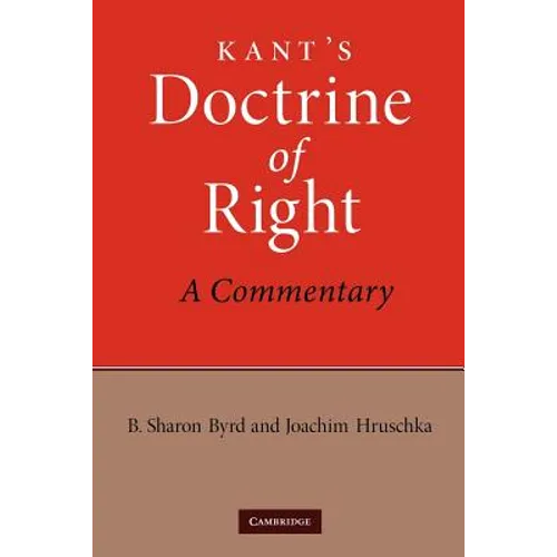 Kant's Doctrine of Right: A Commentary