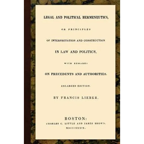 Legal and Political Hermeneutics