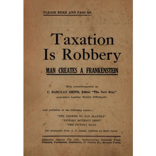 Taxation is Robbery