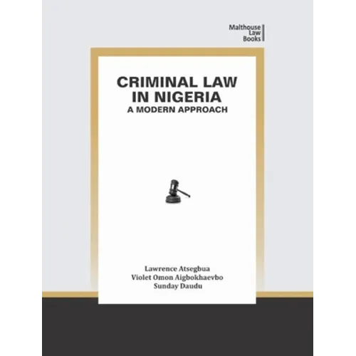 Criminal Law in Nigeria: A Modern Approach