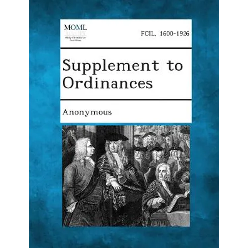 Supplement to Ordinances