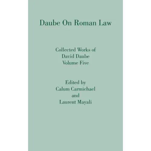 Daube on Roman Law