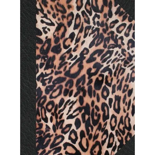 Notary Journal: Hardbound Public Record Book for Women, Logbook for Notarial Acts, 390 Entries, 8.5" x 11", Leopard Print Cover