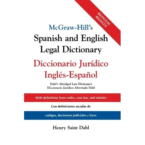McGraw Hill's Spanish/English Legal Dict (Pb)