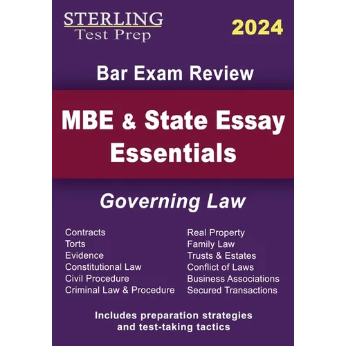 MBE and State Essay Essentials: Governing Law for Bar Exam Prep