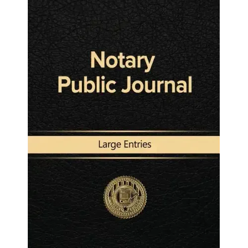 Notary Public Journal Large Entries