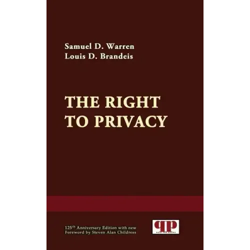 The Right to Privacy