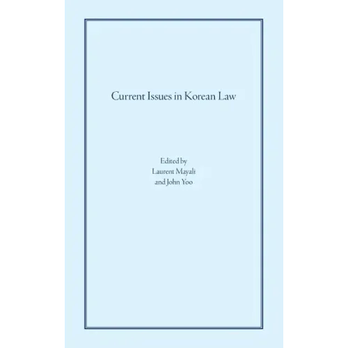 Current Issues in Korean Law