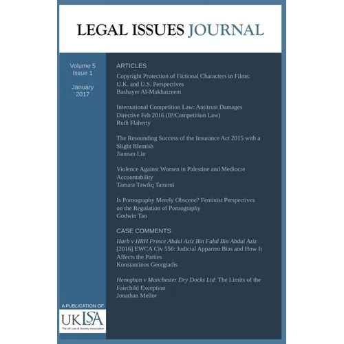 Legal Issues Journal 5(1) - Paperback