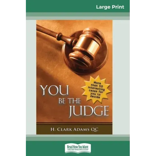 You Be the Judge (16pt Large Print Edition)
