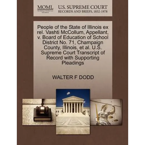 People of the State of Illinois Ex Rel. Vashti McCollum, Appellant, V. Board of Education of School District No. 71, Champaign County, Illinois, et al