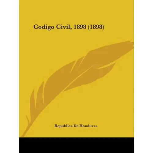 Codigo Civil, 1898 (1898)