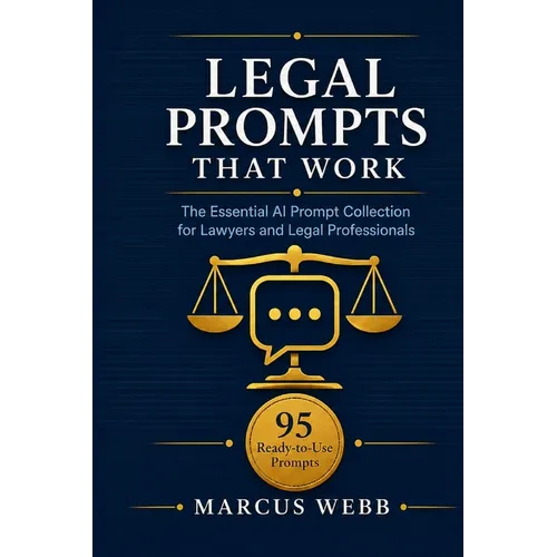 Legal Prompts That Work: The Essential AI Prompt Collection for Lawyers and Legal Professionals: 95 Ready-to-Use Prompts with ChatGPT, Claude and All