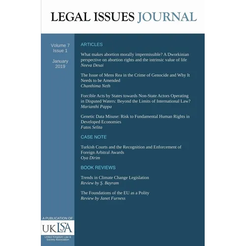 Legal Issues Journal 7(1) - Paperback