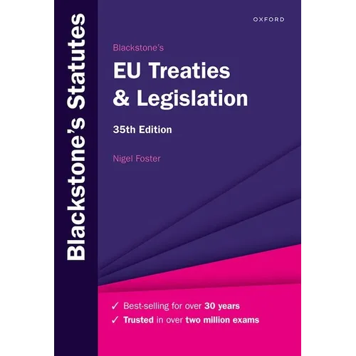 Blackstone's EU Treaties & Legislation